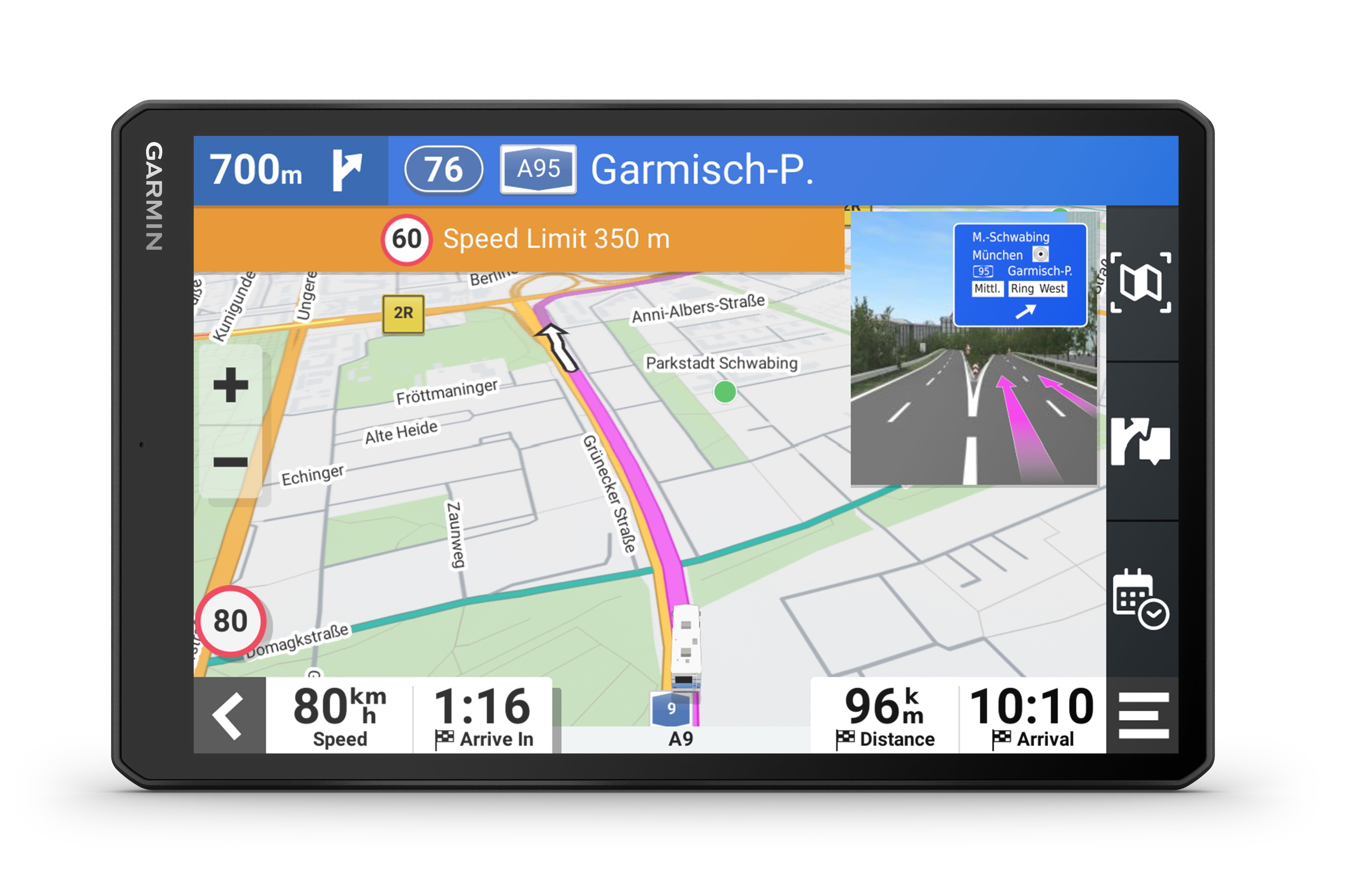 Garmin RV 1095, Extra-Large, Easy-to-Read 10” GPS RV Navigator, Custom RV Routing, High-Resolution Birdseye Satellite Imagery, Directory of RV Parks and Services, Landscape or Portrait View Display