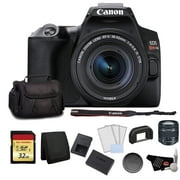 Canon EOS Rebel SL3 DSLR Camera with 18-55mm Lens (Black) Bundle with 32GB Memory Card +LCD Screen Protectors and More