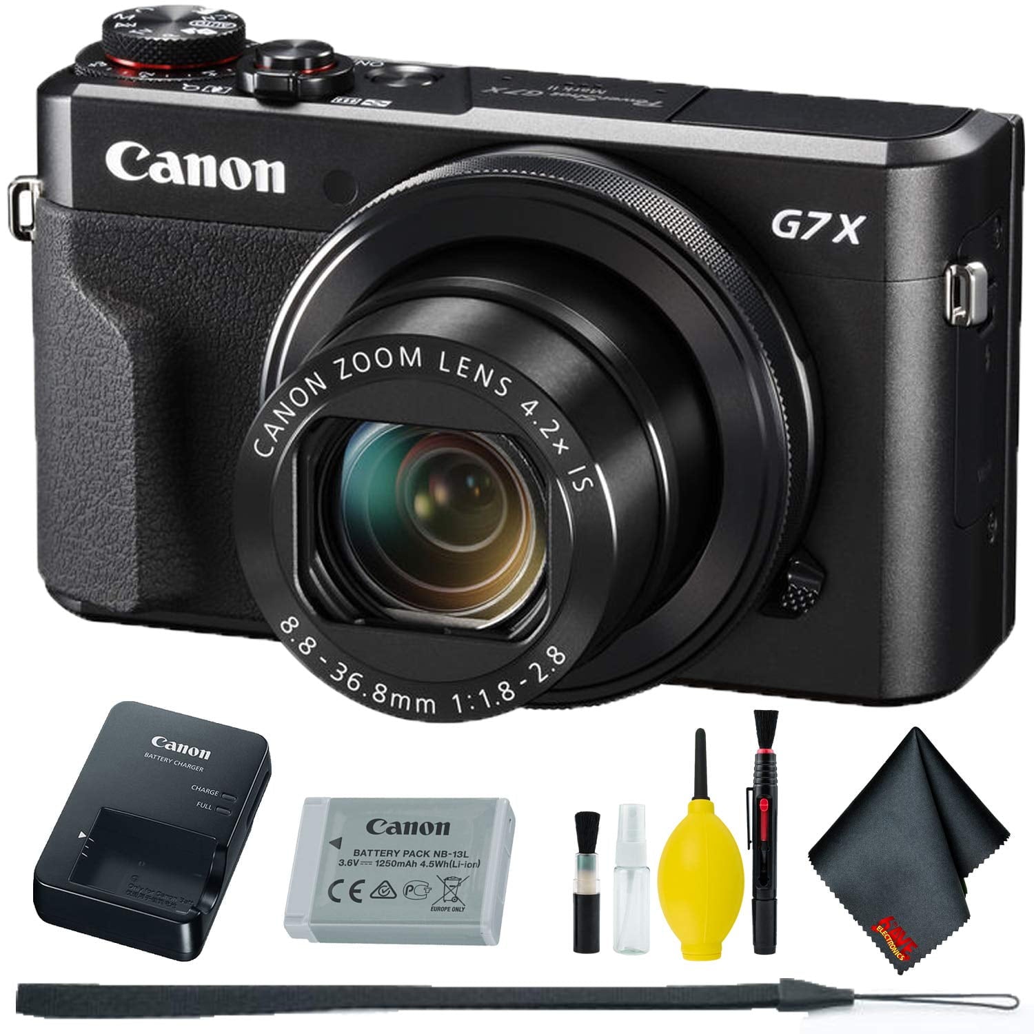 Canon PowerShot G7 X Mark II Digital Camera Base Bundle