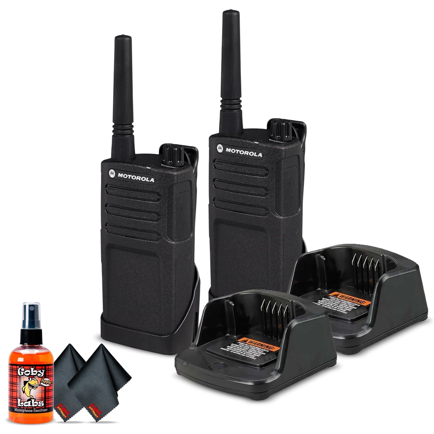 2 x Motorola RMM2050 On-Site 2-Way Radio RMM2050 - 2 Pack Bundle