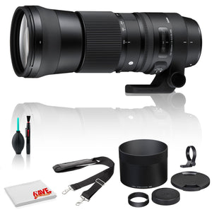 Sigma 150-600mm f/5-6.3 DG OS HSM Lens for Canon EF USA Deluxe Bundle