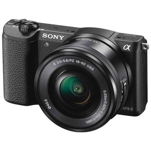 Sony a5100 16-50mm Mirrorless Digital Camera with 3-Inch Flip Up LCD Black - International Version No Warranty EBasket