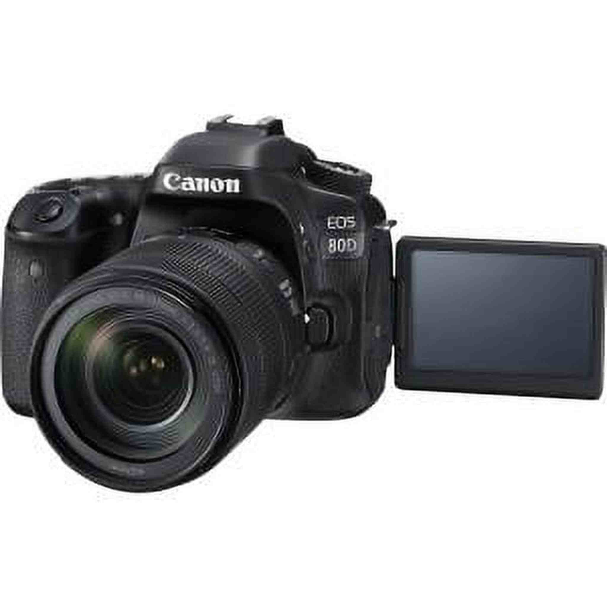 Canon Digital SLR Camera Body EOS 80D and EF-S 18-135mm f/3.5-5.6 Image Stabilization USM Lens with 24.2 Megapixel APS-C CMOS Sensor and Dual