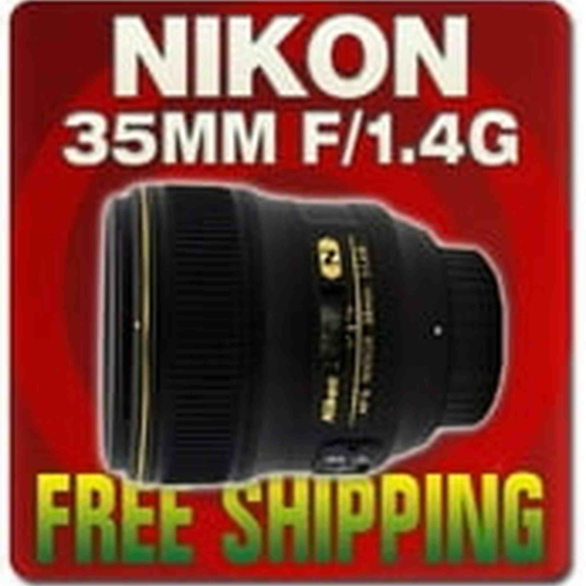 Nikon AF FX NIKKOR 35mm f/1.4G Fixed Zoom Lens with Auto Focus for Nikon DSLR Cameras International Version No Warranty Nikon