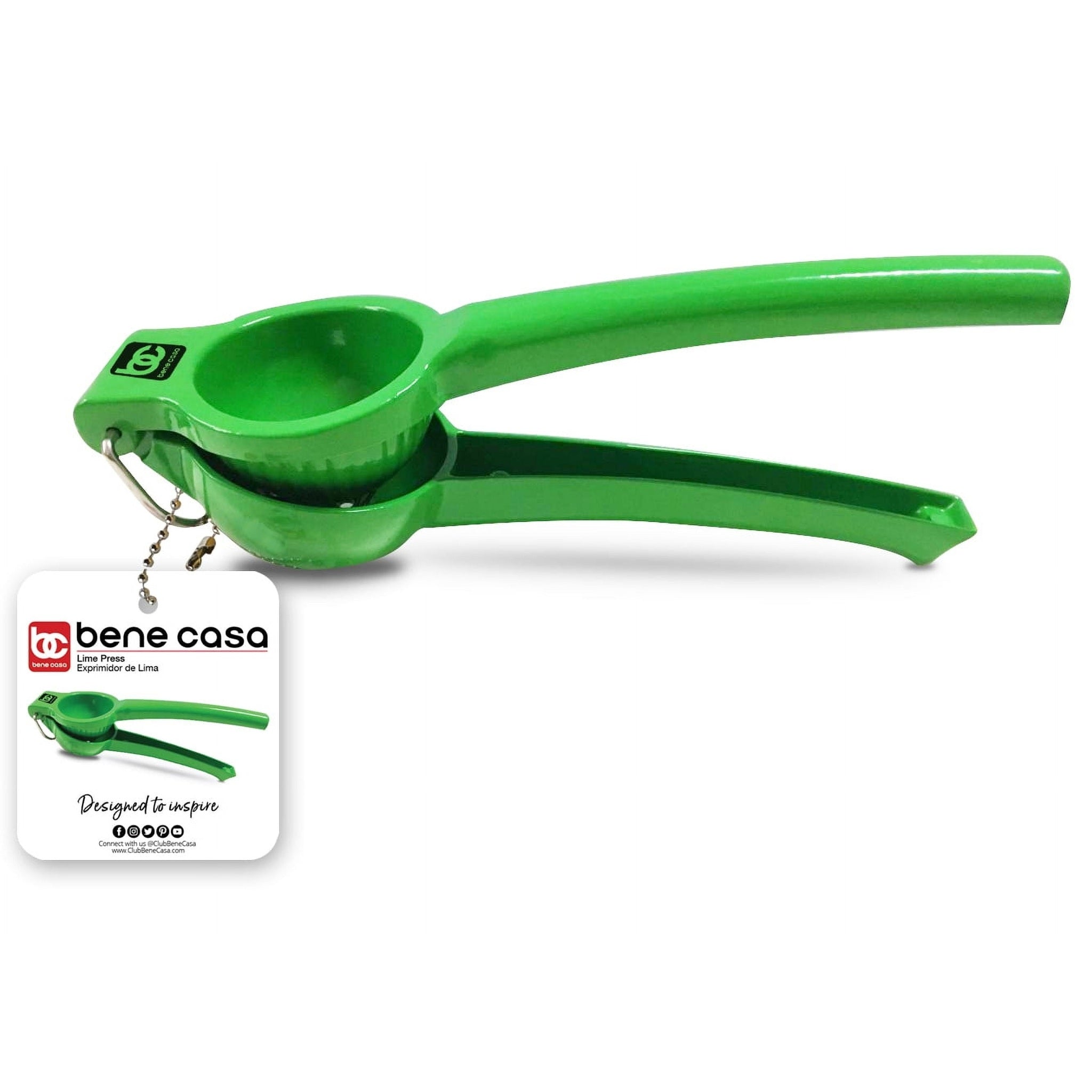 Bene Casa Quality Aluminum Lemon Squeezer / Lime Press - Green