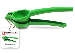 Bene Casa Quality Aluminum Lemon Squeezer / Lime Press - Green