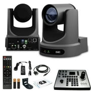 PTZOptics Move SE PTZ Camera with 12x Optical Zoom + PTZOptics PT-JOY-G4 Controller + Wall Mount
