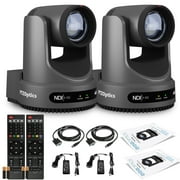 2 x PTZOptics Move 4K PTZ Camera with 20x Zoom Gray PT20X-4K-GY-G3