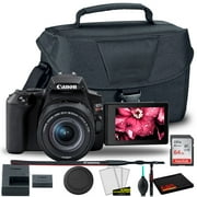 Canon EOS Rebel 250D/SL3 DSLR Camera with 18-55mm Lens Black + Canon EOS Bag + Sandisk Ultra 64GB Card + Cleaning Set and More