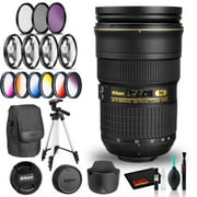 Nikon AF-S NIKKOR 24-70mm f/2.8G ED Lens (Intl Model) with Tripod and Filters