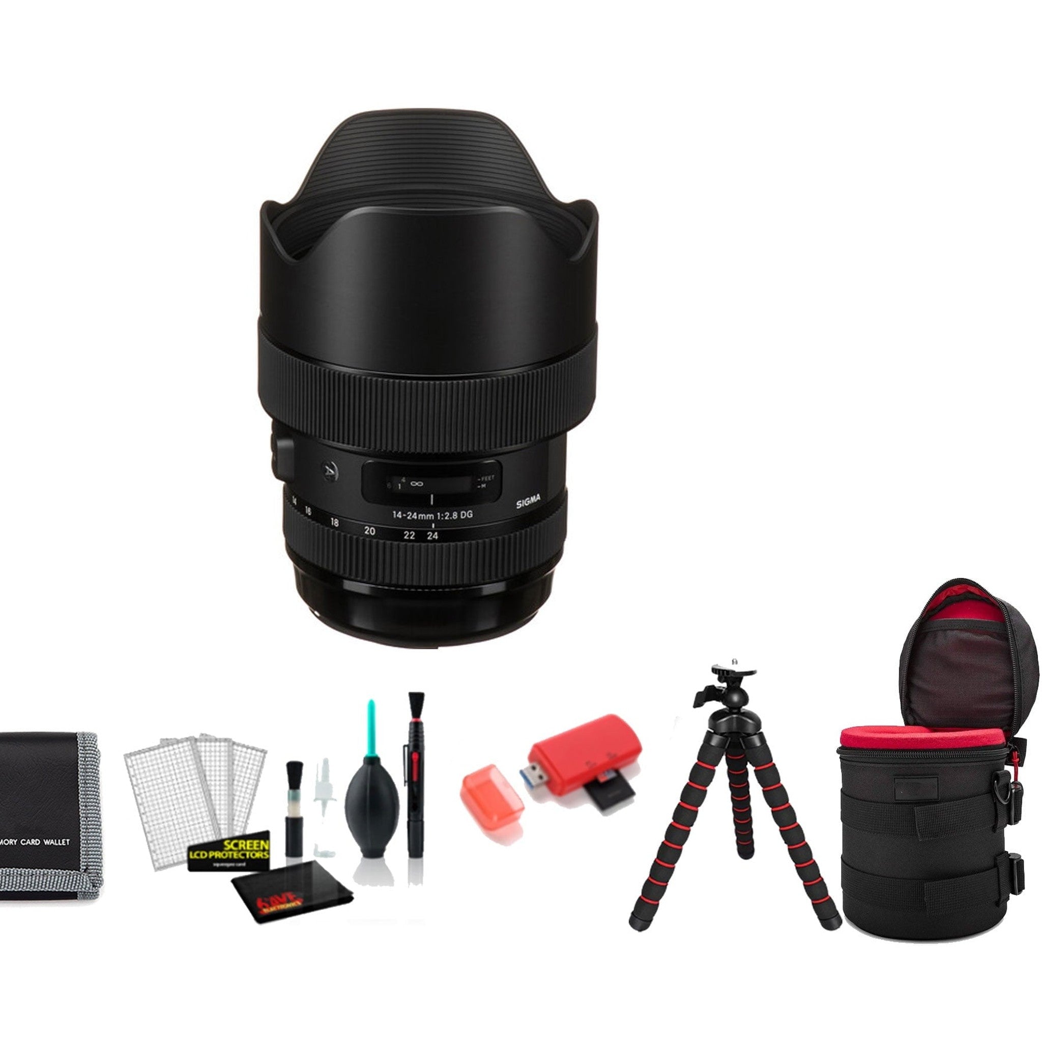 Sigma 14-24mm f/2.8 DG HSM Art Lens for Canon EF with Tripod and More SIGMA