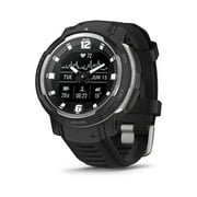 Garmin Instinct Crossover, Rugged Hybrid Smartwatch, Analog Hands and Digital Display, Black