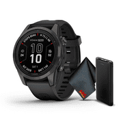 Garmin Fenix 7S Pro Sapphire Solar Edition Carbon Gray DLC Titanium, Black Band