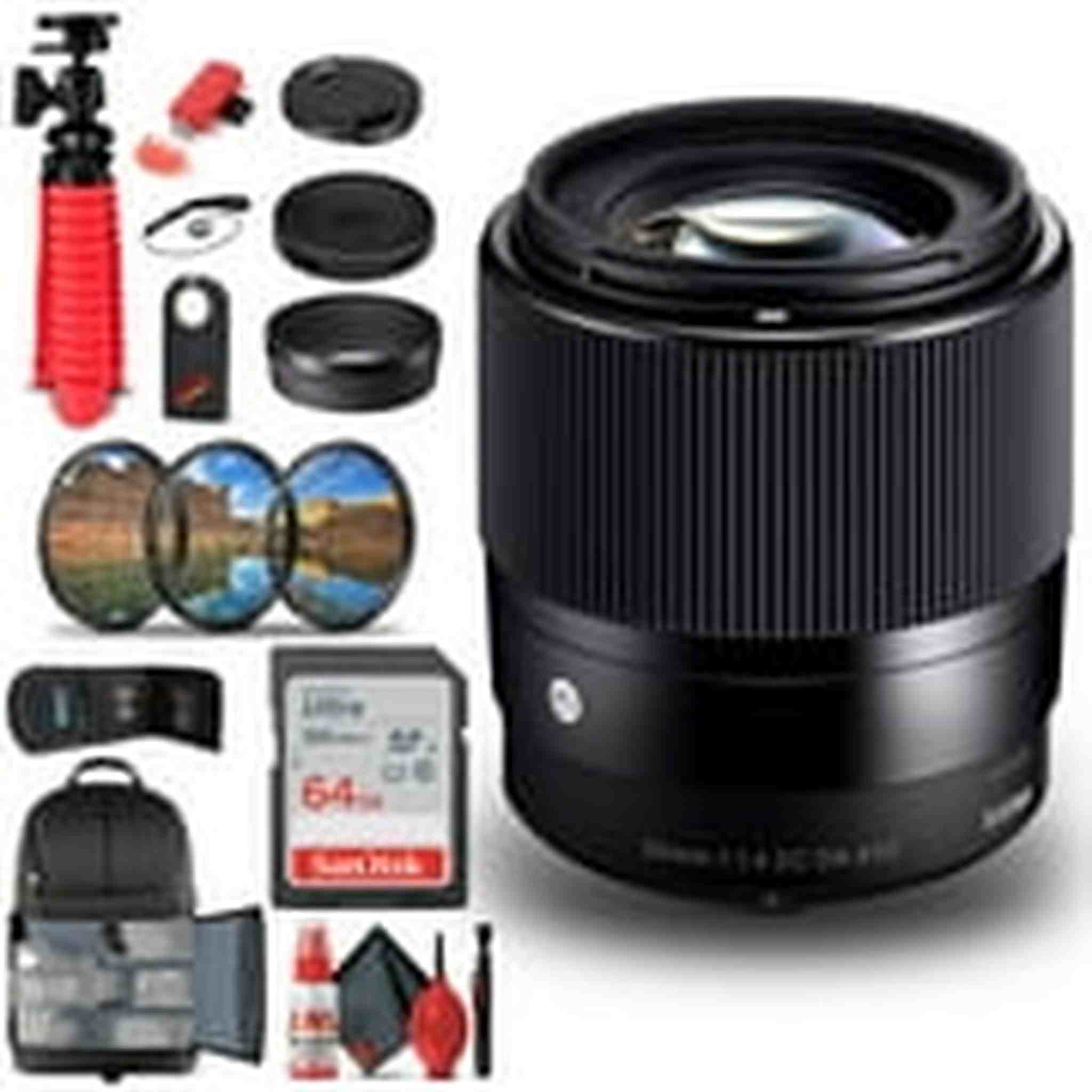 Sigma 30mm f/1.4 DC DN Contemporary Lens for Micro Four Thirds 302963 Bundle