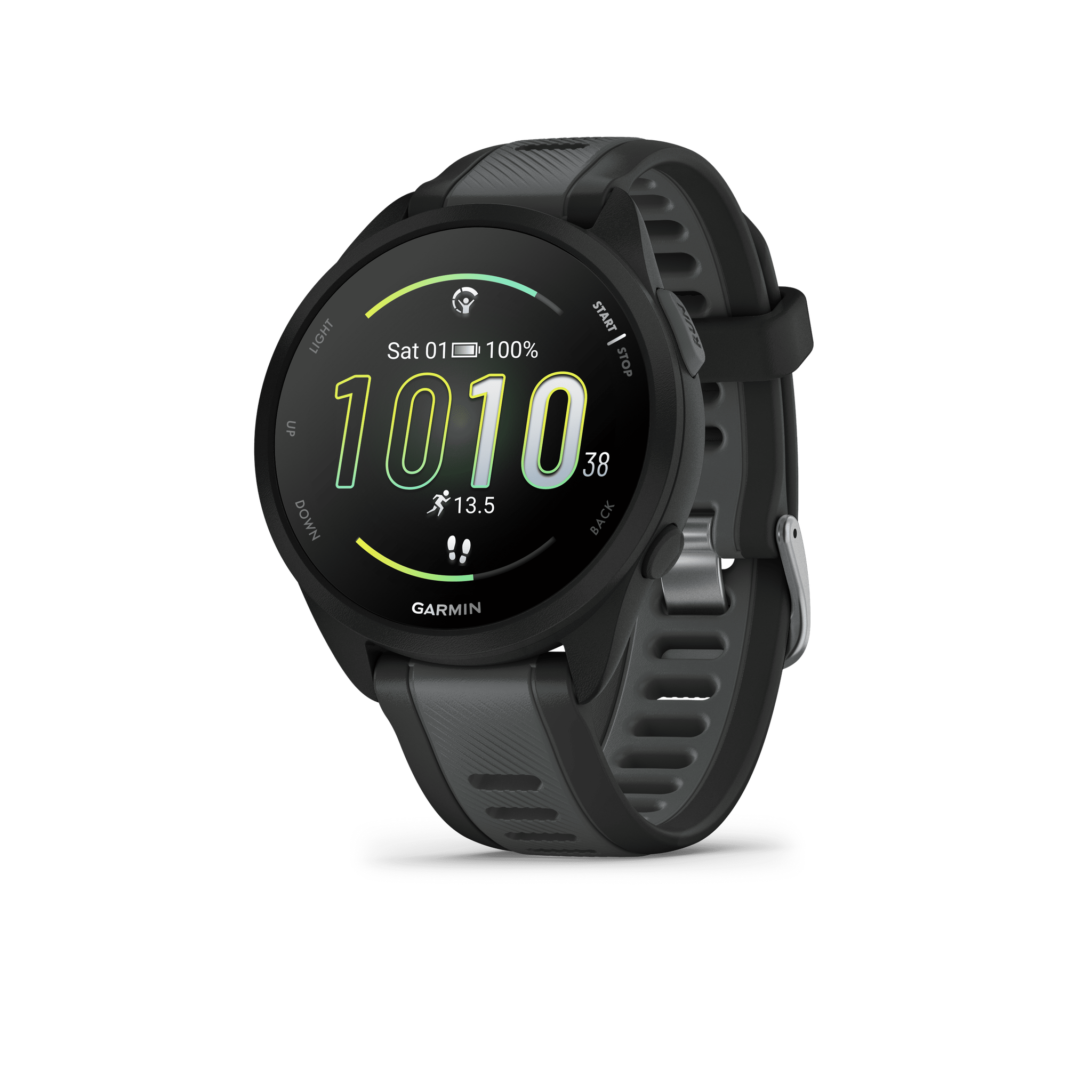 Garmin Forerunner 165, Running Smartwatch, Colorful AMOLED Display, Training Metrics and Recovery Insights, Black