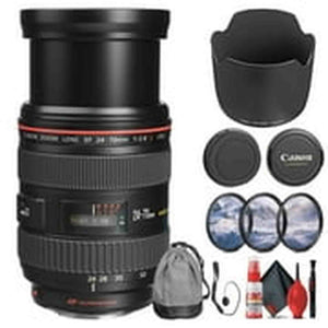 Canon EF 24-70mm f/2.8L USM Standard Zoom Lens for Canon SLR Cameras - Bundle