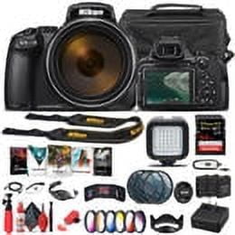 Nikon COOLPIX P1000 Digital Camera (26522) Advanced Bundle W/Bag, Extra Battery, LED Light, Mic, Filters and More - (Int