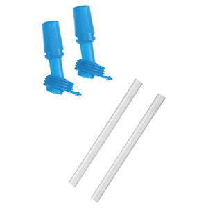 CamelBak Eddy Kids Bottle Accessory 2 Bite Valves/2 Straws, Ice Blue