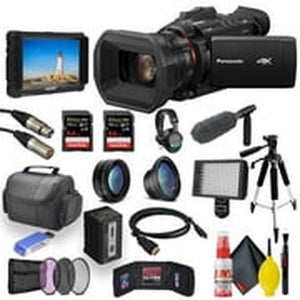 Panasonic HC-X1500 4K Professional Camcorder with 24x Optical Zoom Pro Bundle