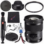 Sigma 50mm f/1.4 DG HSM Art Lens for Nikon F #311306 + Lens Pen Cleaner + Microfiber Cleaning Cloth + Lens Capkeeper + Deluxe Cleaning Kit + Flexible Tripod Bundle International Model No Warranty