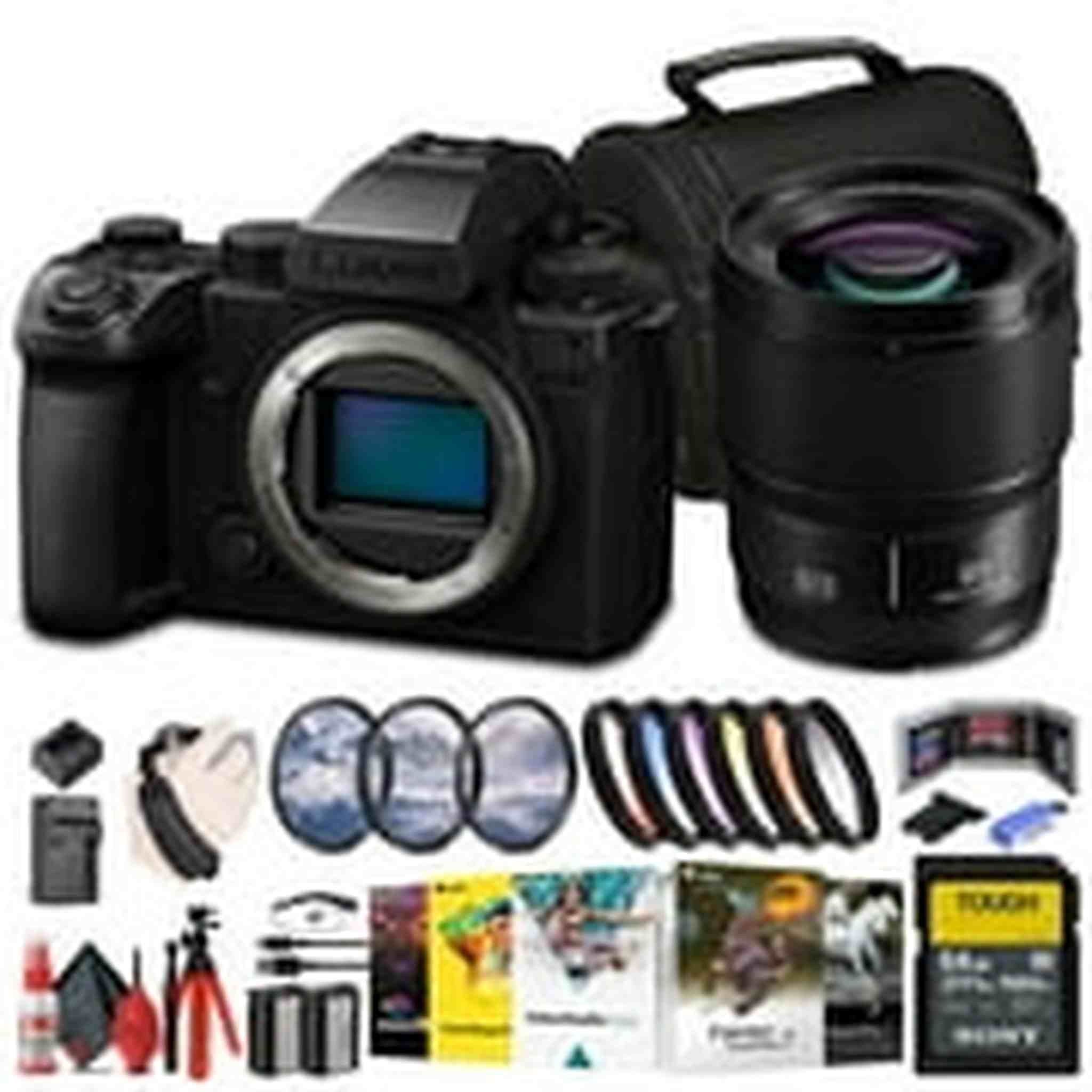 Panasonic Lumix S5 IIX Mirrorless Camera + Panasonic Lumix S 85mm Lens + 64GB Card + More Panasonic