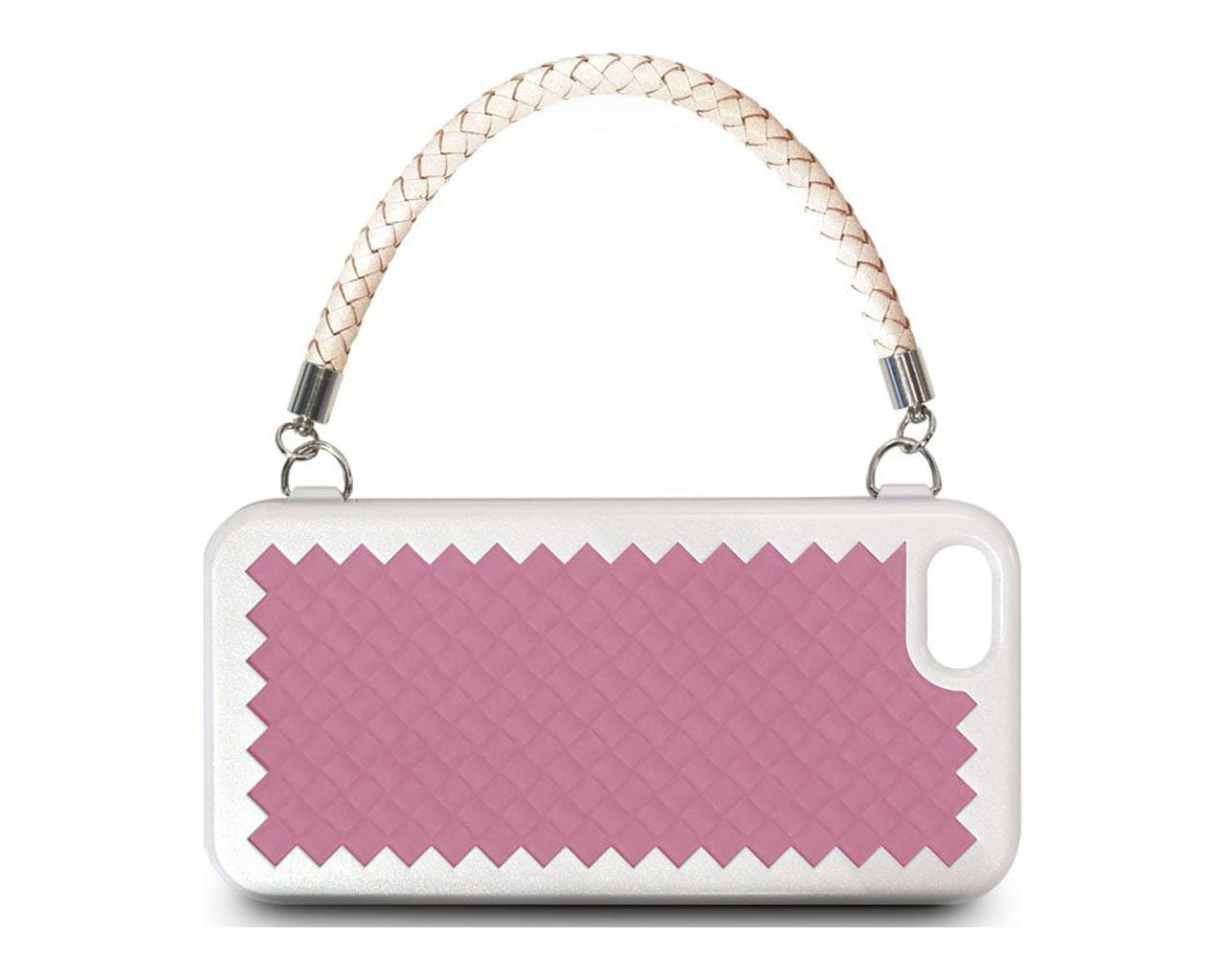 The Joy Factory New York Woven Handbag Case with Handle for iPhone5/5S, CSD120 (Pink)