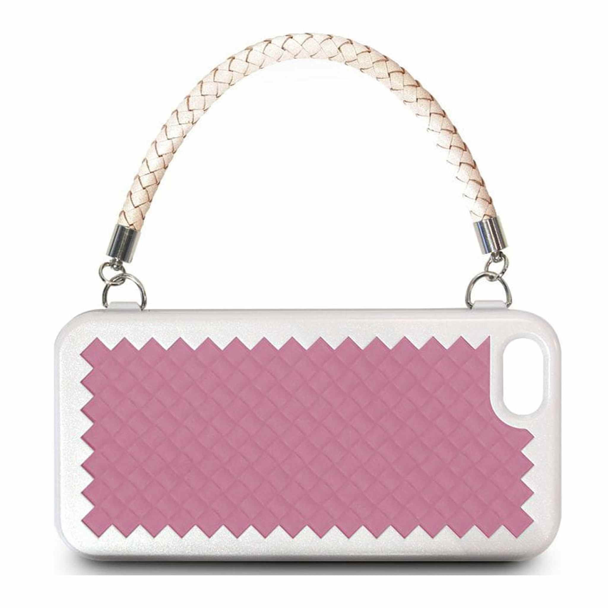 The Joy Factory New York Woven Handbag Case with Handle for iPhone5/5S, CSD120 Pink The Joy Factory