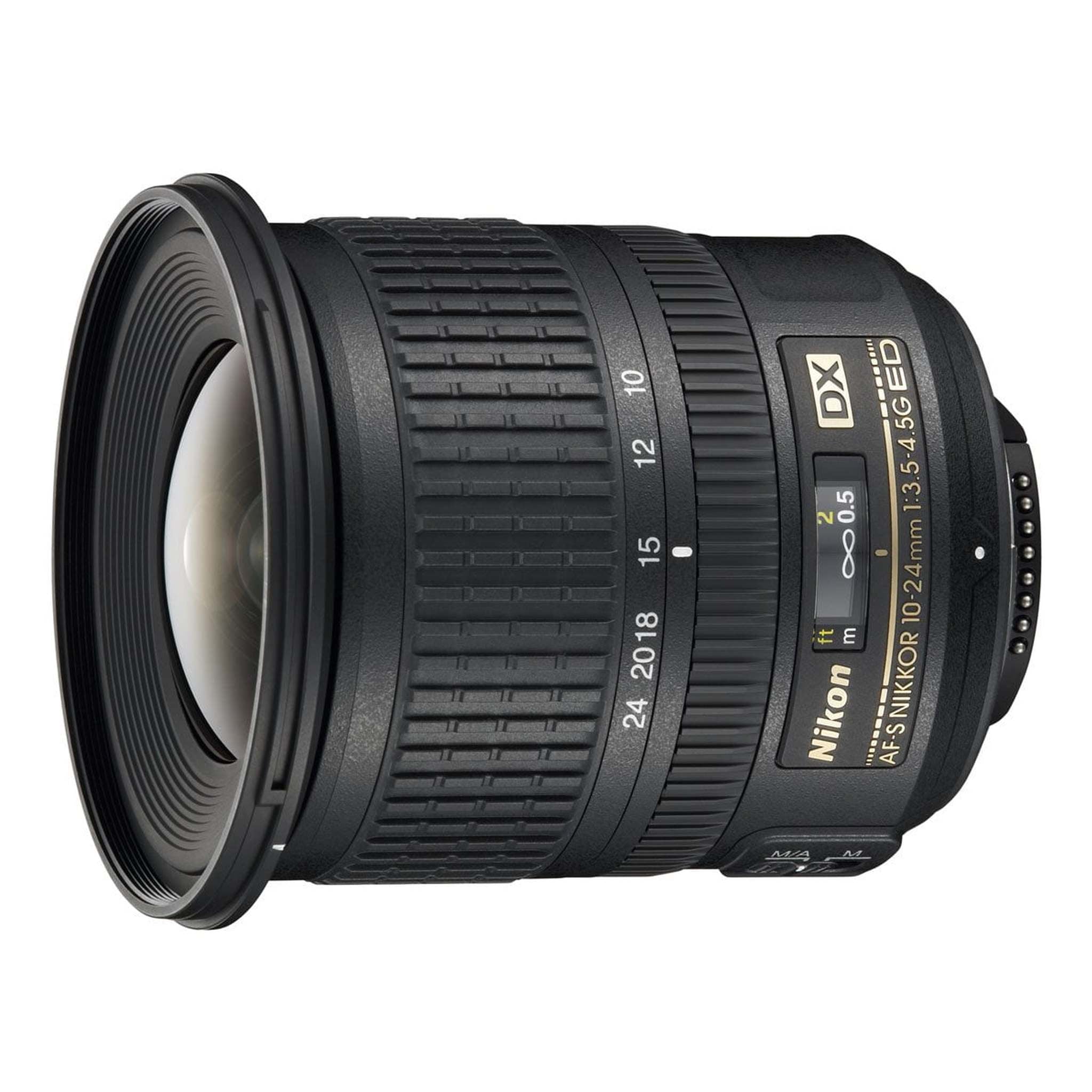 Nikon AF-S DX NIKKOR 10-24mm f/3.5-4.5G ED Zoom Lens with Auto Focus for Nikon DSLR Cameras - Used Nikon