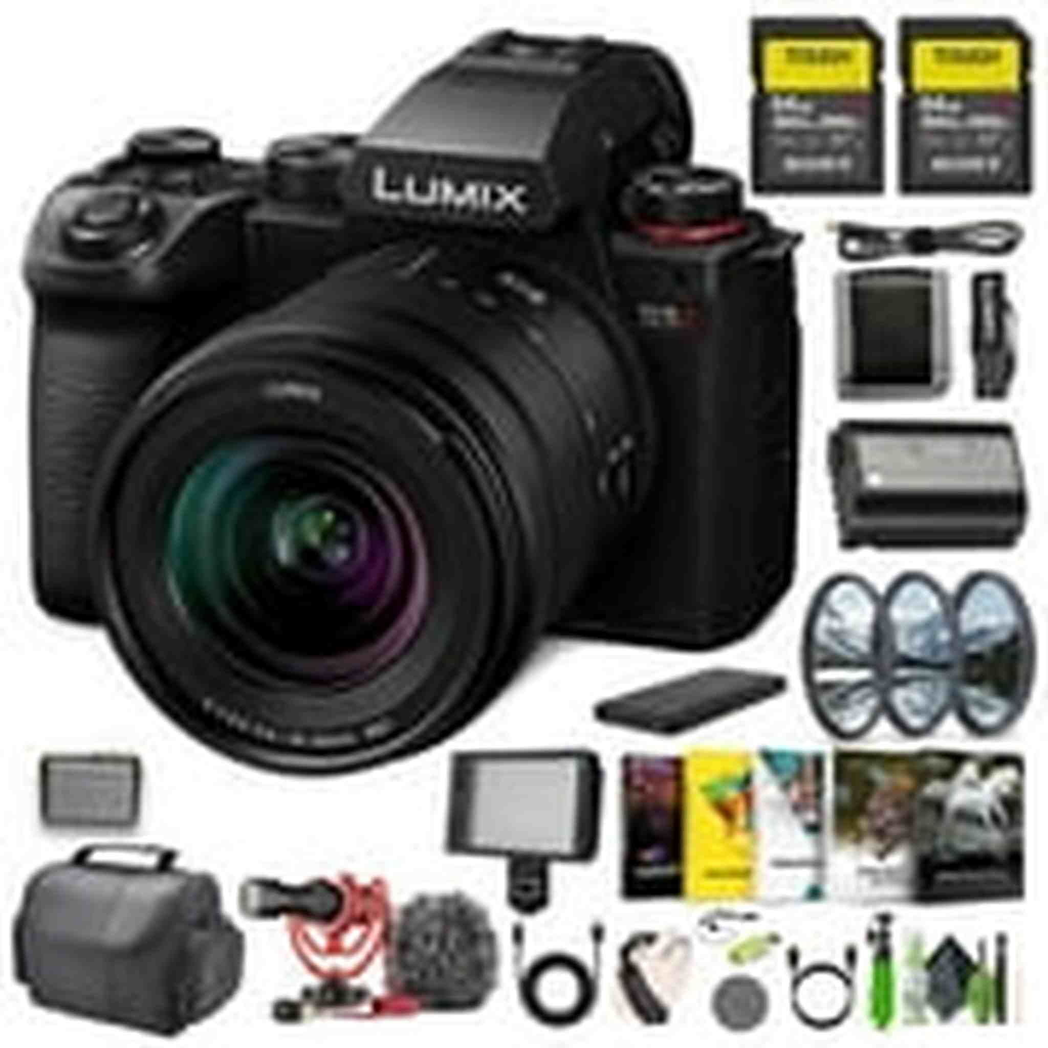 Panasonic LUMIX S5II Mirrorless Camera With 20-60mm F3.5-5.6-L Mount Lens Bundle Panasonic