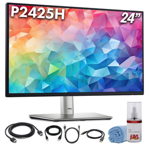 Dell P2425H 24" Full HD, 1920 x 1080 Display, 16:9 IPS, LED, 100Hz Monitor Bundle