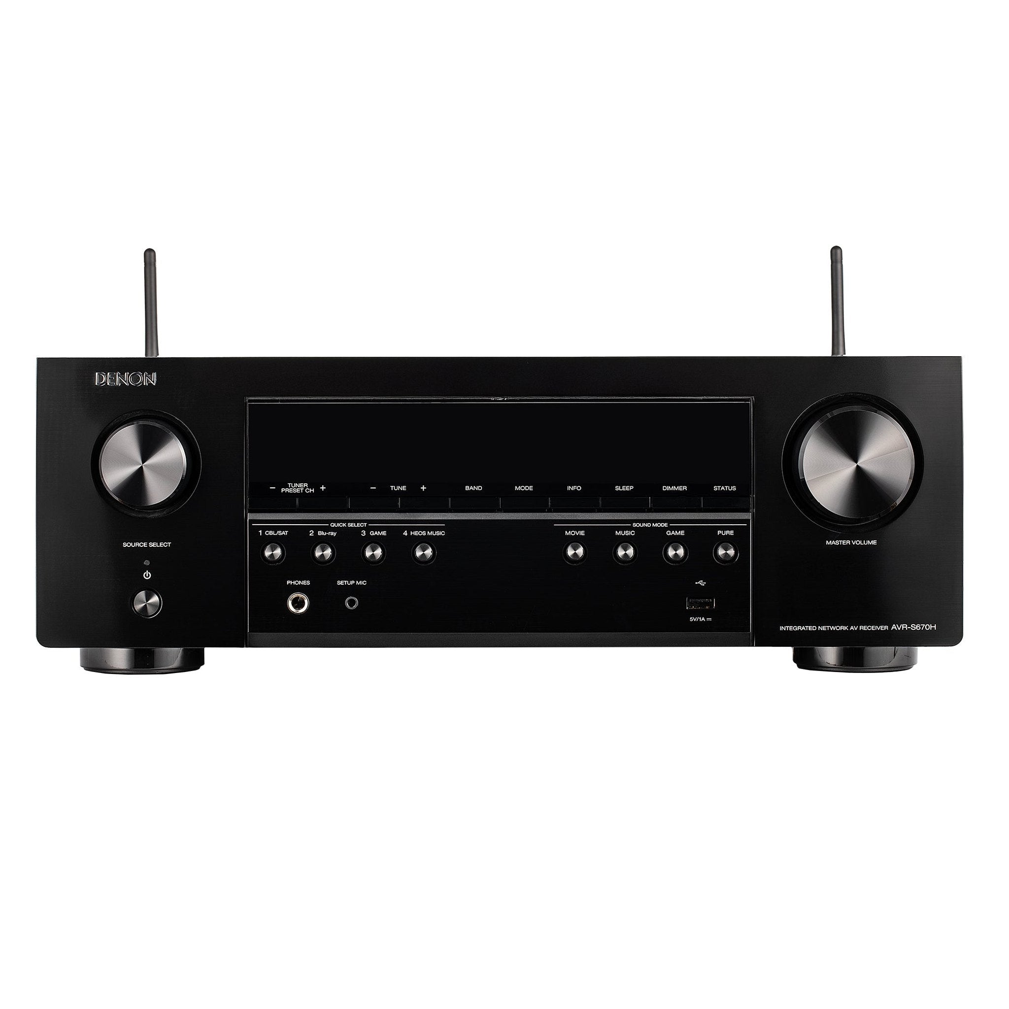 Denon S-Series AVR-S670H 5.2-Channel Network A/V Receiver Bundle Denon