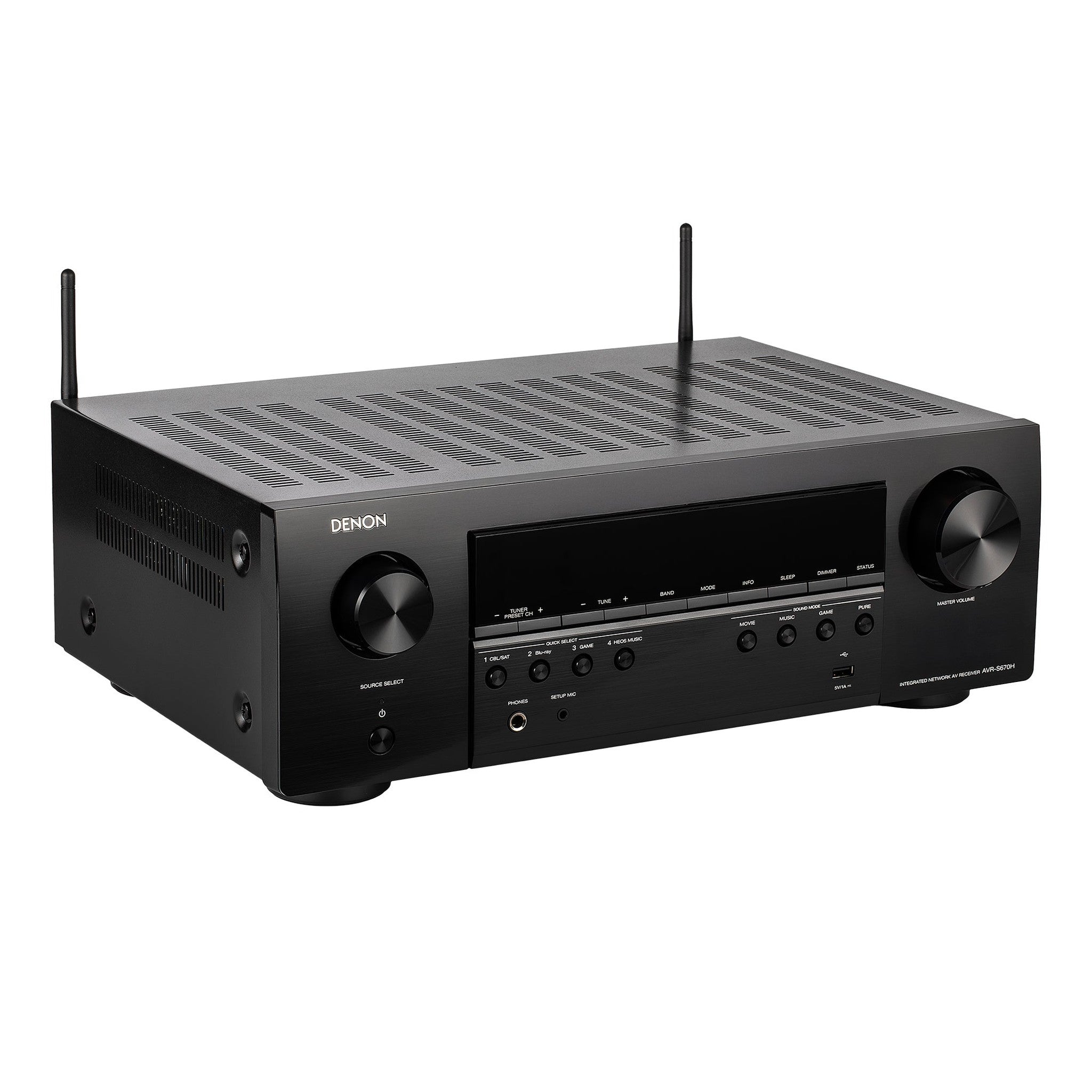 Denon S-Series AVR-S670H 5.2-Channel Network A/V Receiver Bundle Denon