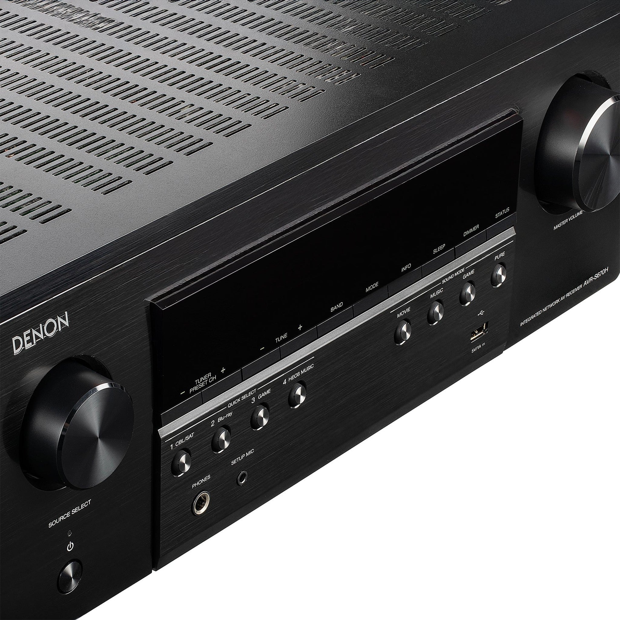 Denon S-Series AVR-S670H 5.2-Channel Network A/V Receiver Bundle Denon
