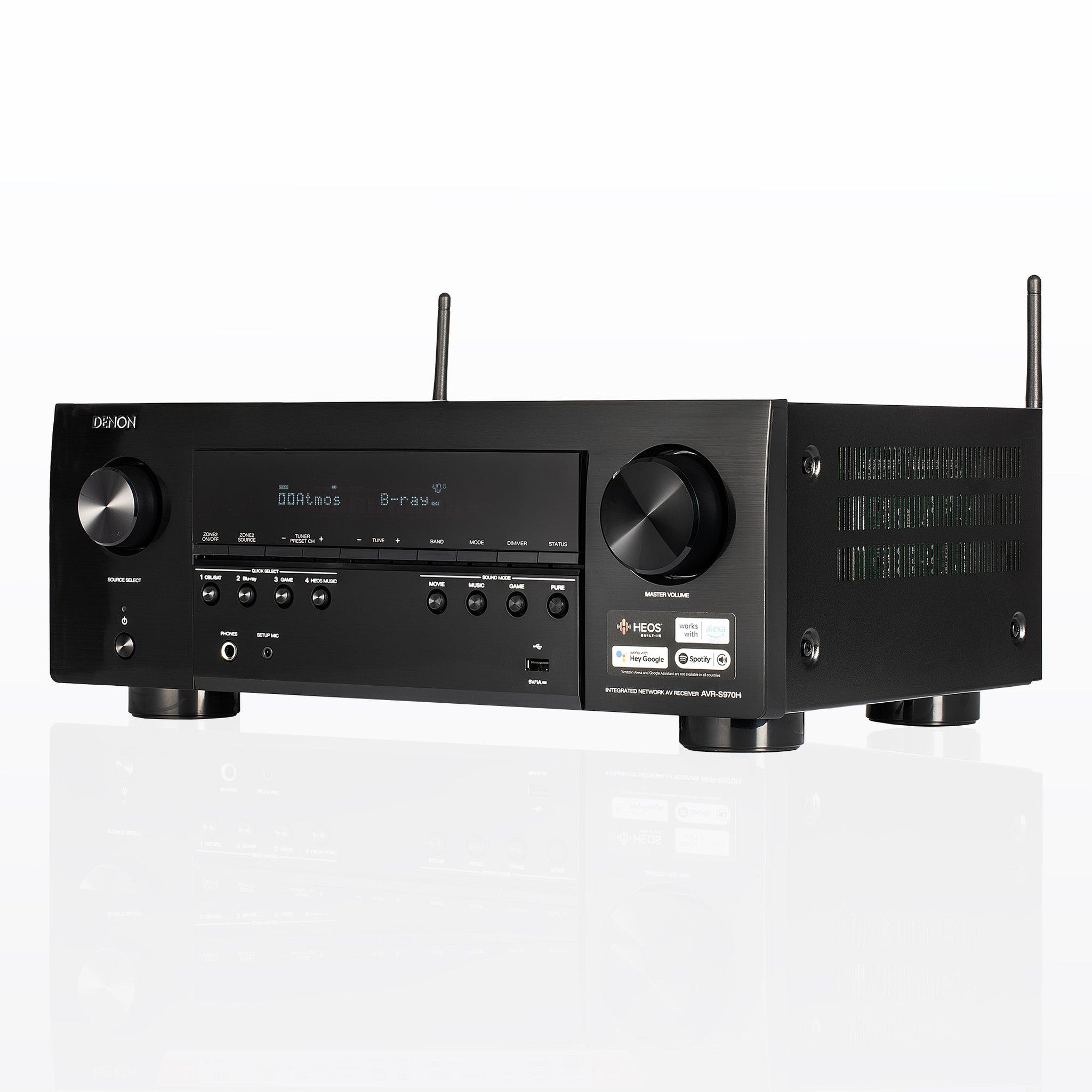 Denon AVR-S970H 7.2-Channel Network A/V Receiver Bundle