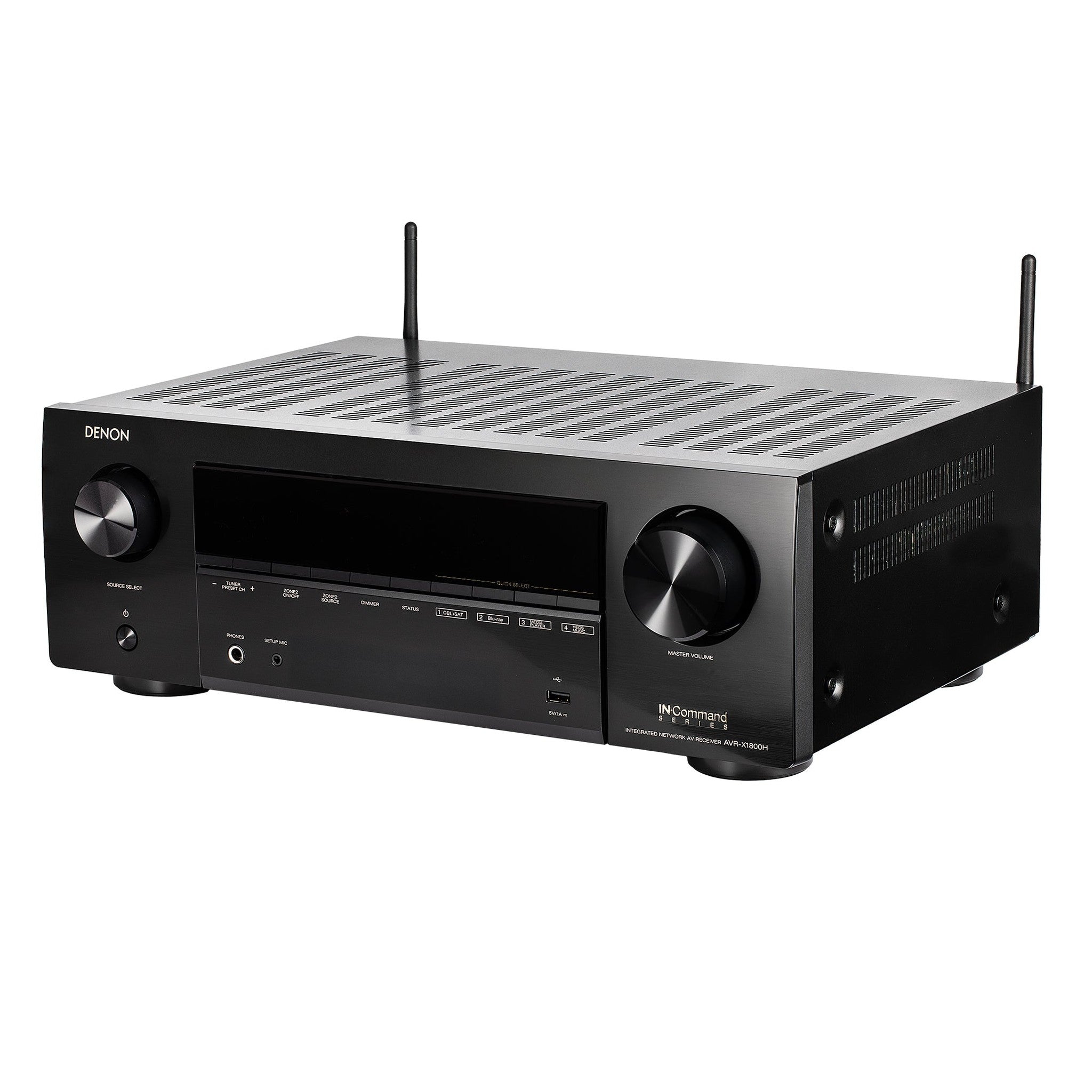 Denon X-Series AVR-X1800H 7.2-Channel Network A/V Receiver Bundle