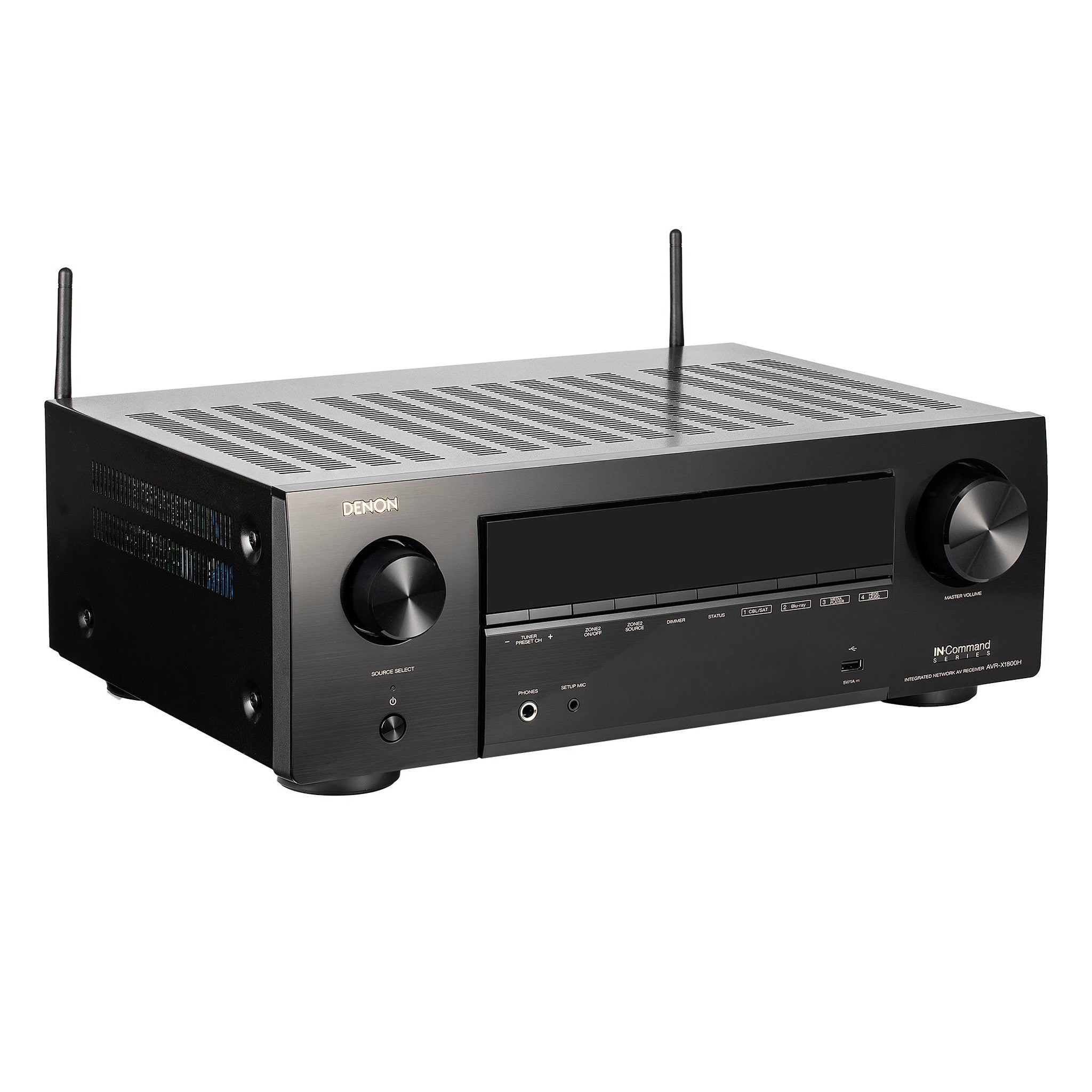 Denon X-Series AVR-X1800H 7.2-Channel Network A/V Receiver Bundle