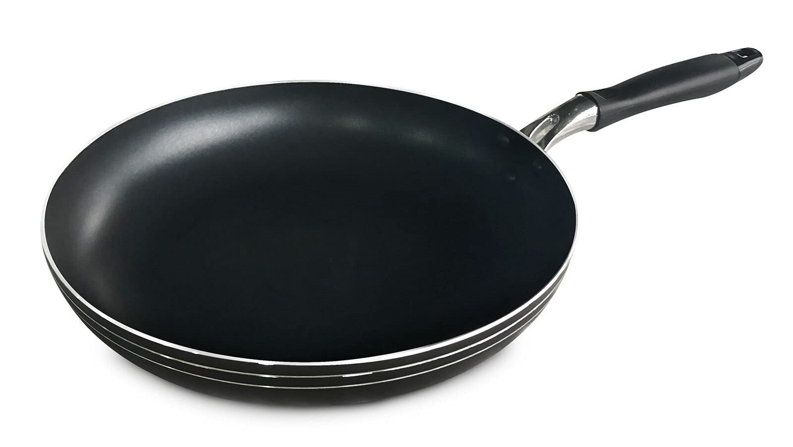 Bene Casa - Aluminum Non-stick Frying Pan with Cool Touch Handle 10" Diameter - Stackable for Simple Storage - Dishwasher Safe