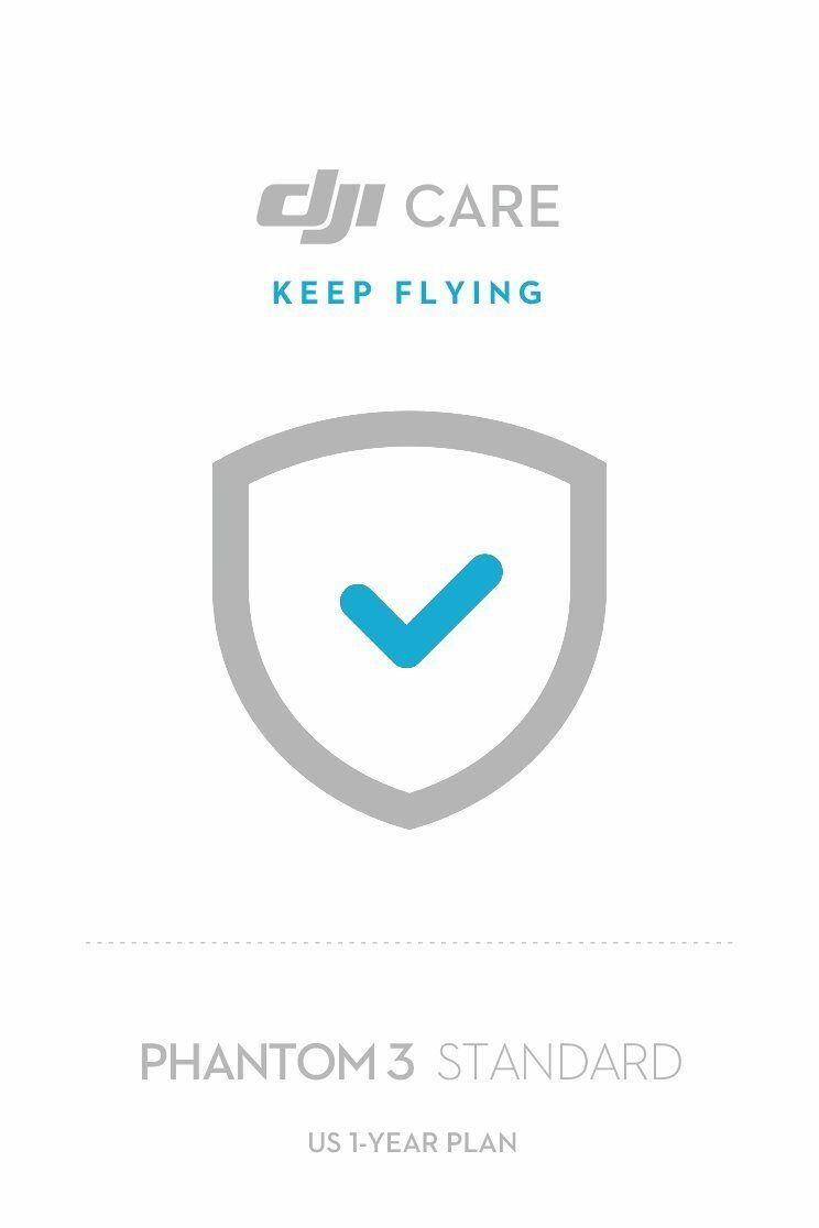 DJI CP.QT.000194 Phantom 3 Standard DJI Care, 1 Year Version (White/Blue)