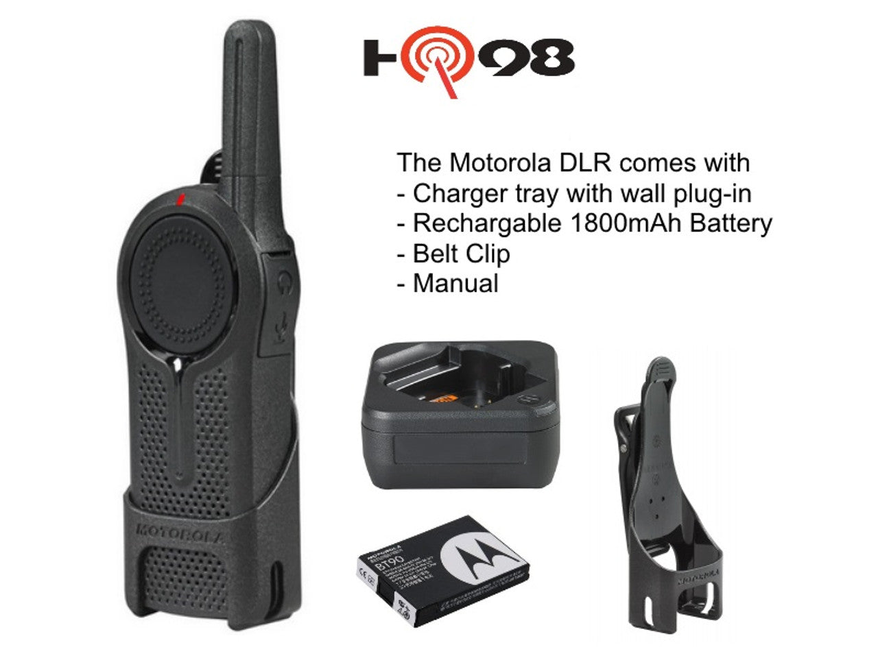 6 Pack of Motorola DLR1060 Walkie Talkie Radios by Motorola