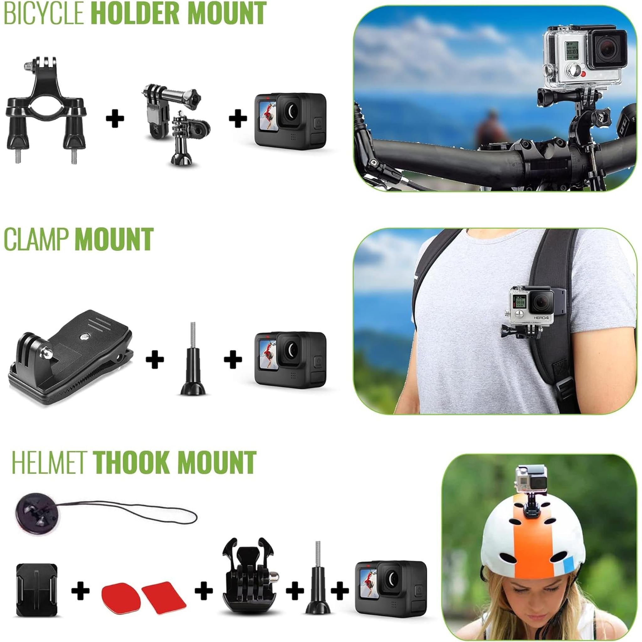 GoPro HERO13 Waterproof Action Camera + 64GB Card and 50 Piece Accessory Kit