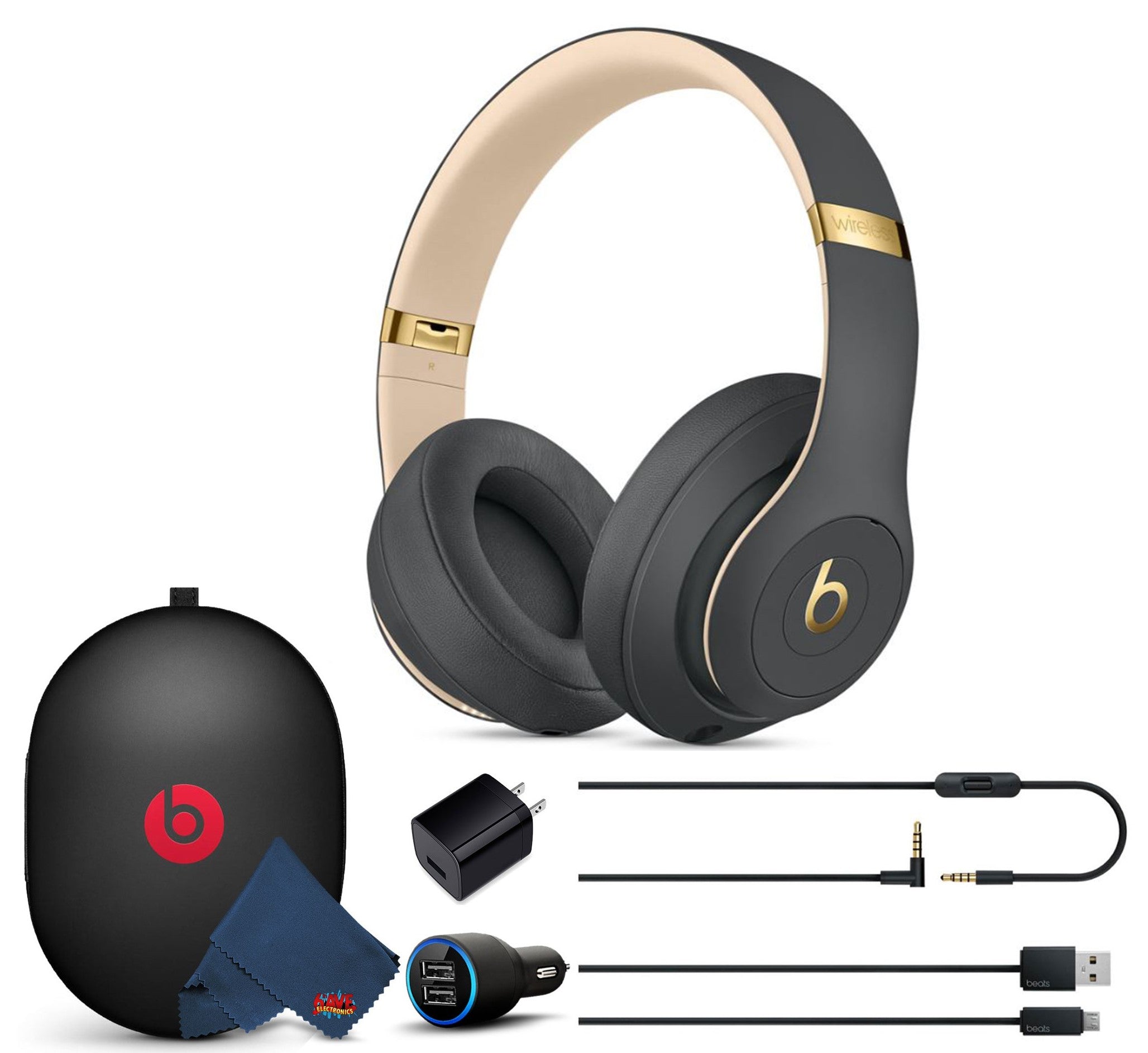 Beats Studio newest 3 Wireless Gray Headphones