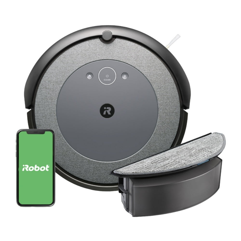 iRobot Roomba Combo i5+ Self-Emptying Robot Vacuum and Mop, Clean by Room with Smart Mapping, Empties Itself for Up to 60 Days, Works with Alexa, Personalized Cleaning OS