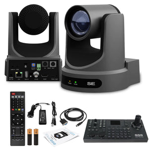 PTZOptics Move SE PTZ Camera with 20x Optical Zoom + PTZOptics SuperJoy PTZ Camera Controller