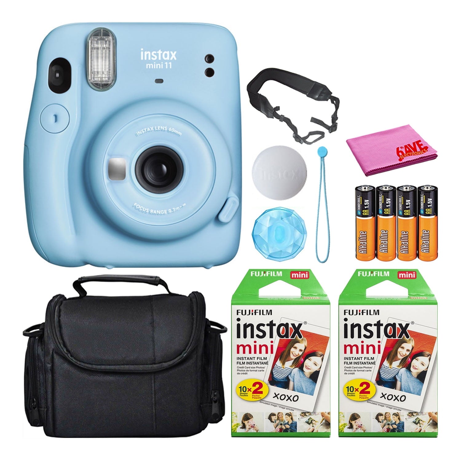 Fujifilm Instax Mini 11 Instant Camera Bundle Kit with 40 Total Films