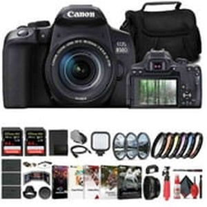 Canon EOS 850D / Rebel T8i DSLR Camera W/ 18-135mm Lens + 64GB Card + More