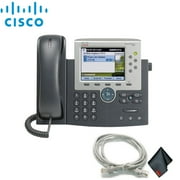 Cisco Unified IP Phone 7975G with Extra Cat5 Cables Bundle