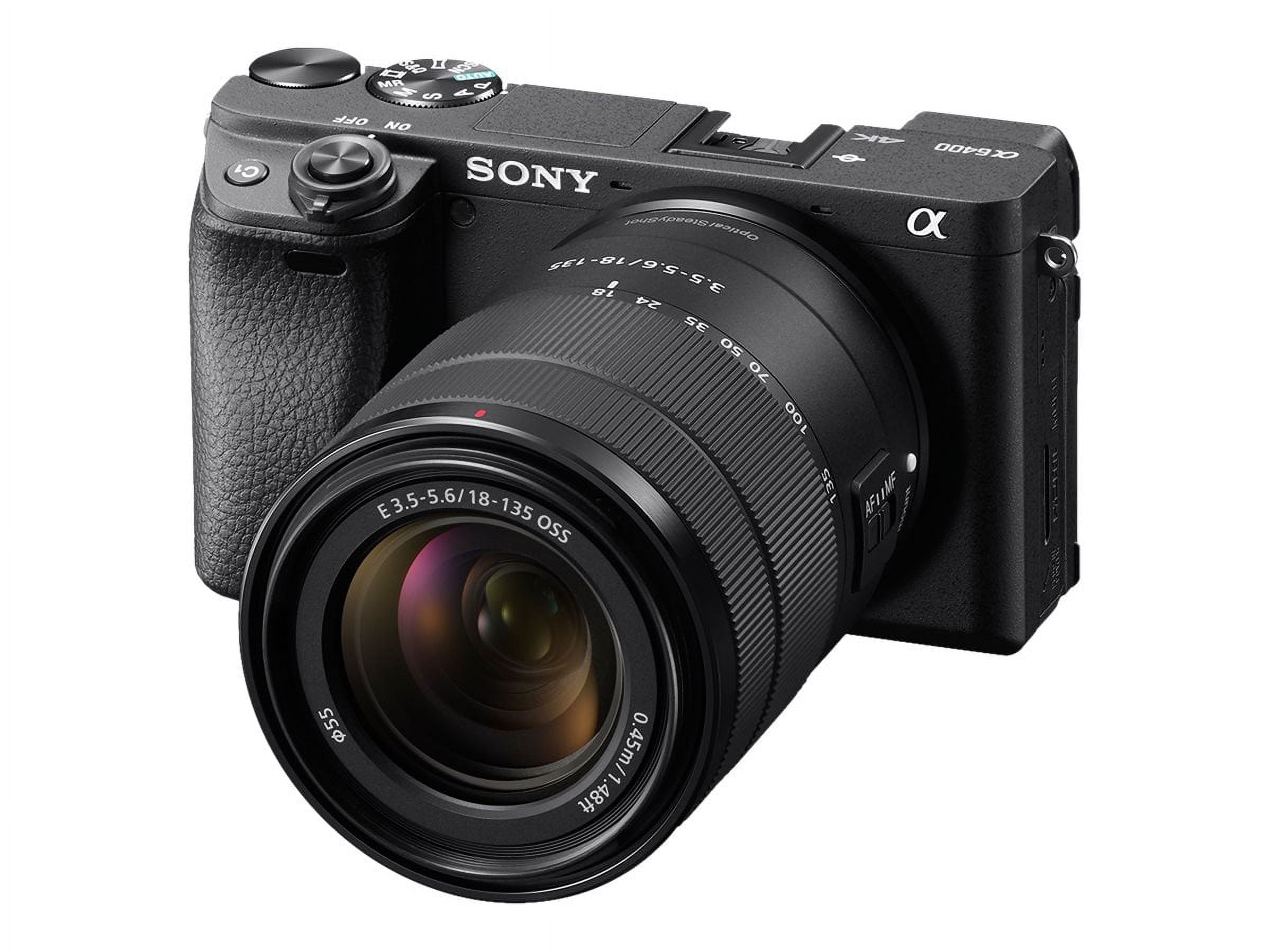 Sony Alpha a6400 Mirrorless Camera: Compact APS-C Interchangeable Lens Digital Camera with Real-Time Eye Auto Focus