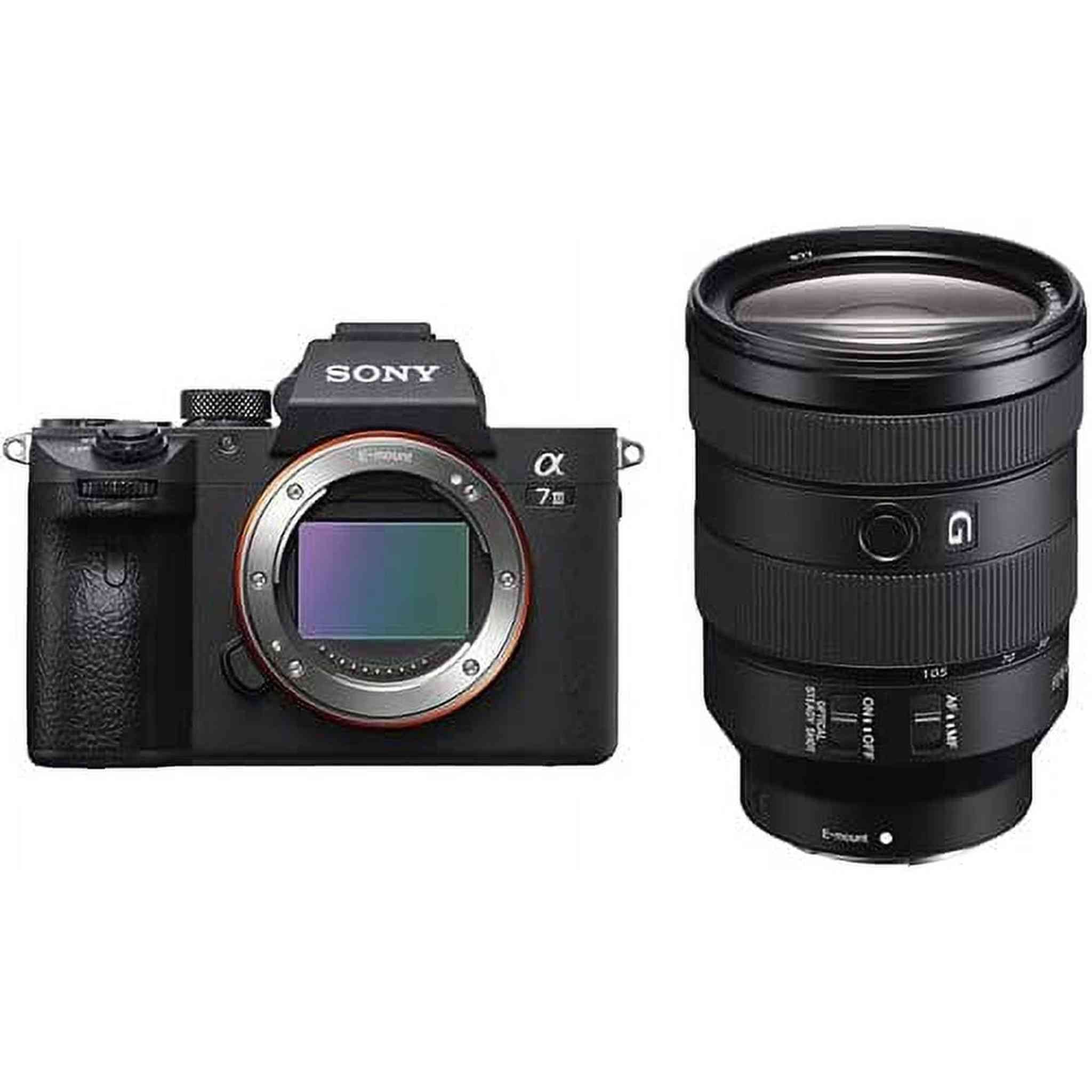 Sony Alpha a7 III Full Frame Mirrorless Digital Camera Body Only ILCE7M3/B - Bundle Kit with Sony FE 24-105mm f/4 G OS