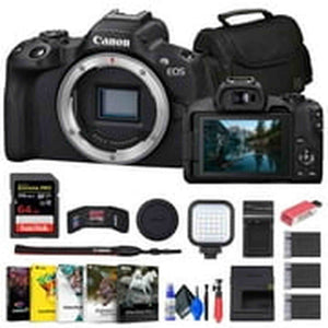 Canon EOS R50 Mirrorless Camera + 64GB Card + Bag + Charger + Battery + More Canon