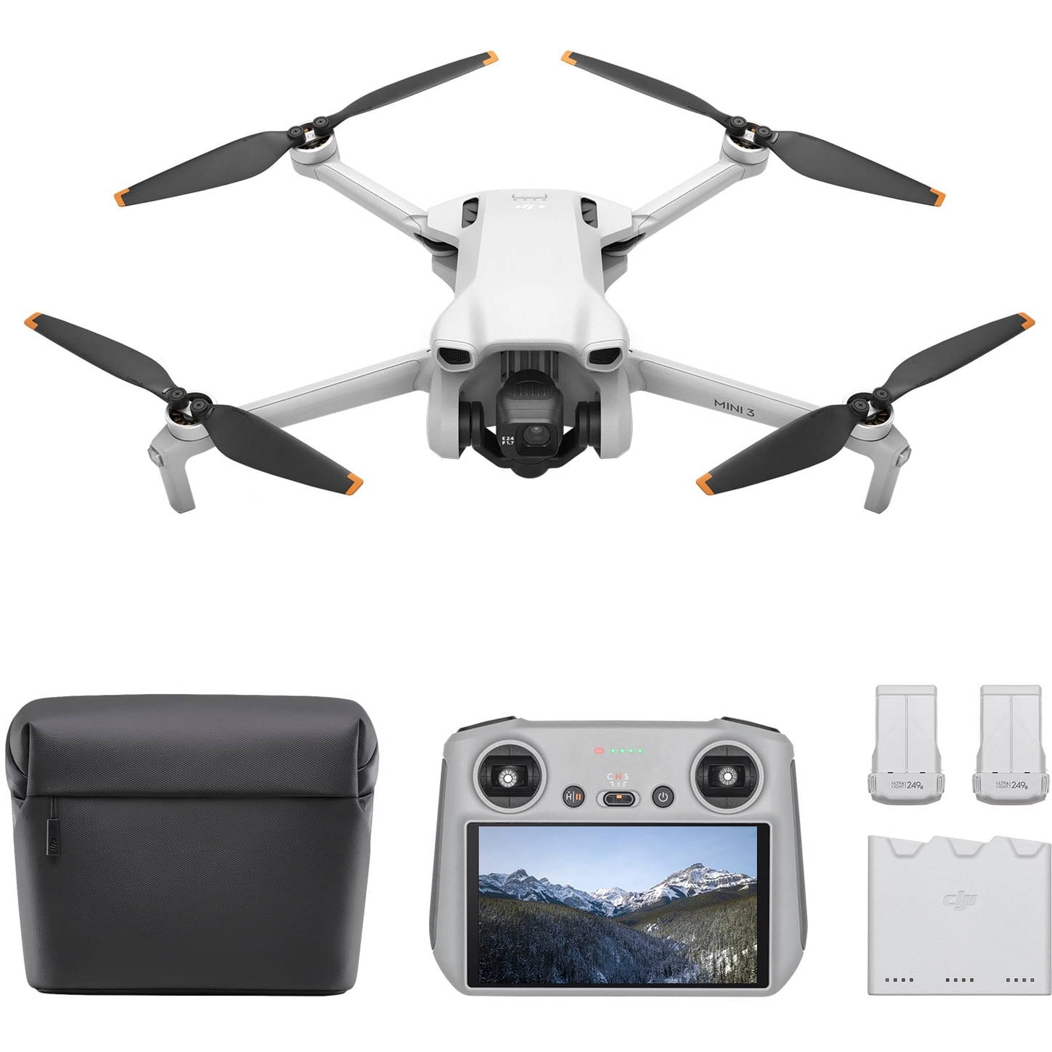DJI Mini 3 Fly More Combo DJI RC - Lightweight and Foldable Mini Camera Drone
